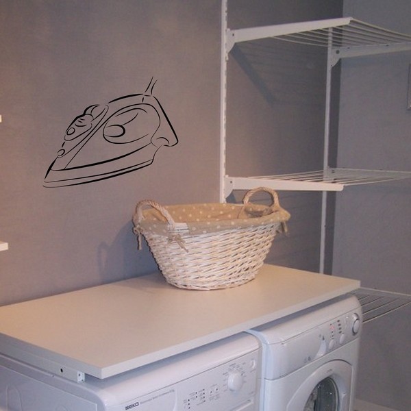 Exemple de stickers muraux: Fer  Repasser